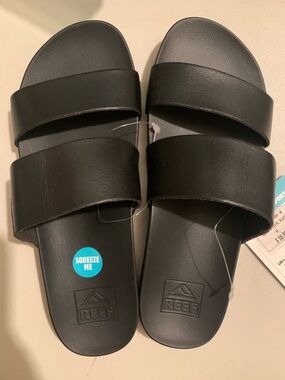Reef Women's Black Double Band Slide Sandals